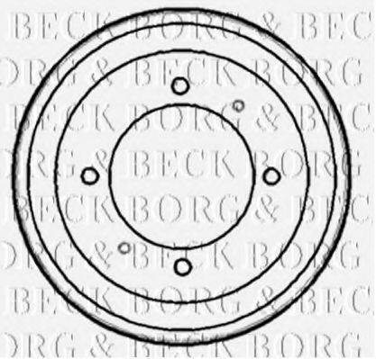 BORG & BECK BBR7153 Гальмівний барабан