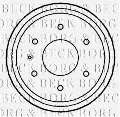 BORG & BECK BBR7184 Гальмівний барабан