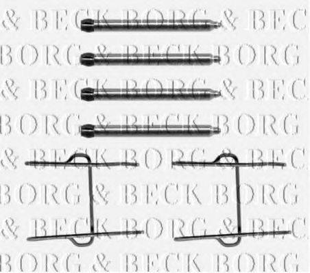 BORG & BECK BBK1015 Комплектуючі, колодки дискового гальма