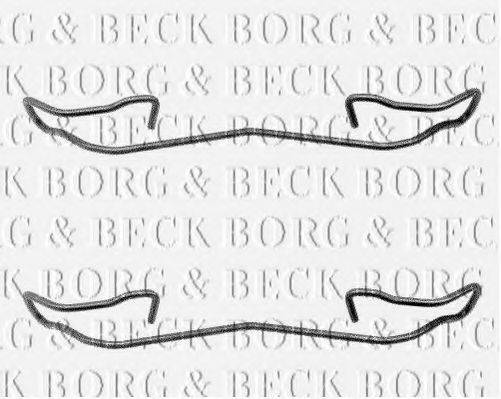 BORG & BECK BBK1039 Комплектуючі, колодки дискового гальма