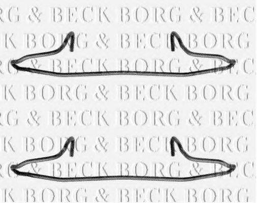 BORG & BECK BBK1040 Комплектуючі, колодки дискового гальма