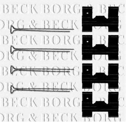 BORG & BECK BBK1073 Комплектуючі, колодки дискового гальма