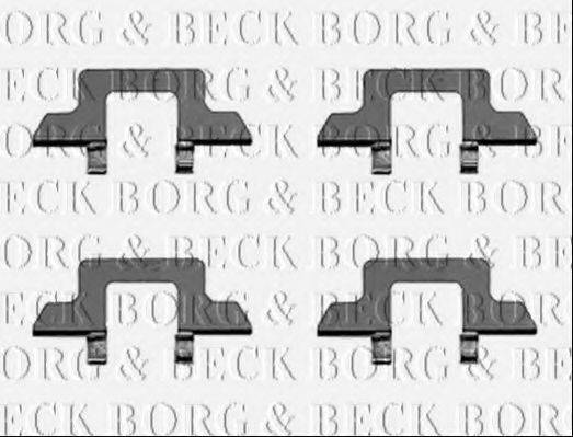 BORG & BECK BBK1220 Комплектуючі, колодки дискового гальма