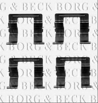 BORG & BECK BBK1232 Комплектуючі, колодки дискового гальма