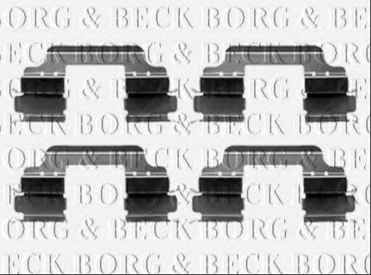 BORG & BECK BBK1237 Комплектуючі, колодки дискового гальма