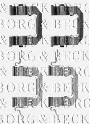 BORG & BECK BBK1244 Комплектуючі, колодки дискового гальма