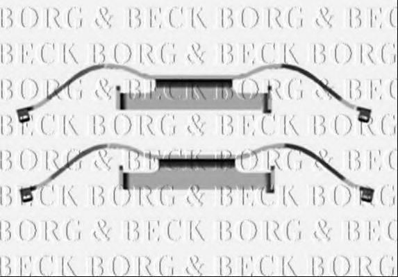 BORG & BECK BBK1281 Комплектуючі, колодки дискового гальма