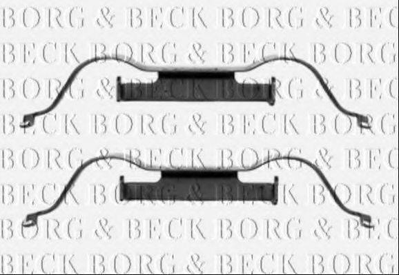 BORG & BECK BBK1288 Комплектуючі, колодки дискового гальма