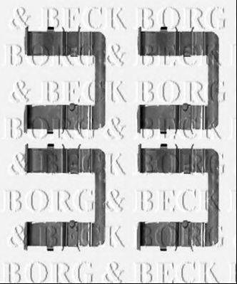 BORG & BECK BBK1351 Комплектуючі, колодки дискового гальма