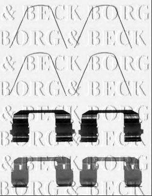 BORG & BECK BBK1363 Комплектуючі, колодки дискового гальма