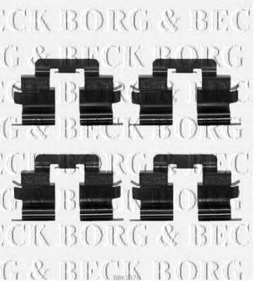 BORG & BECK BBK1376 Комплектуючі, колодки дискового гальма