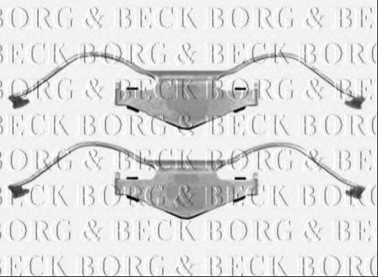 BORG & BECK BBK1402 Комплектуючі, колодки дискового гальма