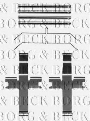 BORG & BECK BBK1411 Комплектуючі, колодки дискового гальма