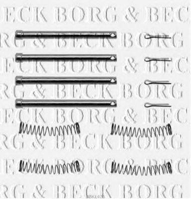 BORG & BECK BBK1475 Комплектуючі, колодки дискового гальма