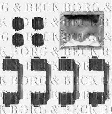 BORG & BECK BBK1503 Комплектуючі, колодки дискового гальма