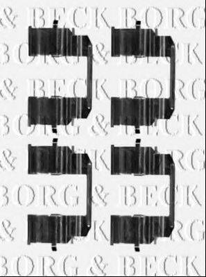 BORG & BECK BBK1513 Комплектуючі, колодки дискового гальма