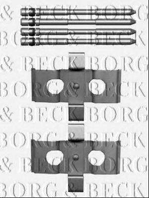 BORG & BECK BBK1519 Комплектуючі, колодки дискового гальма