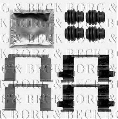 BORG & BECK BBK1520 Комплектуючі, колодки дискового гальма