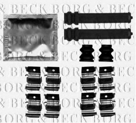 BORG & BECK BBK1532 Комплектуючі, колодки дискового гальма