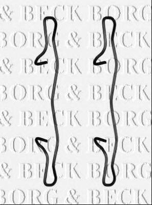 BORG & BECK BBK1545 Комплектуючі, колодки дискового гальма