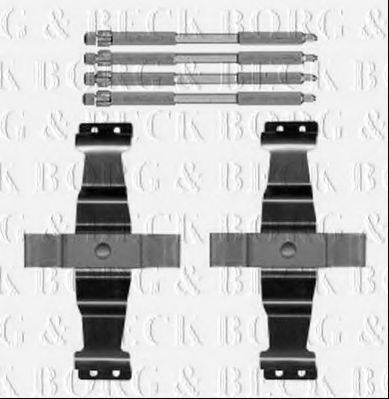 BORG & BECK BBK1589 Комплектуючі, колодки дискового гальма