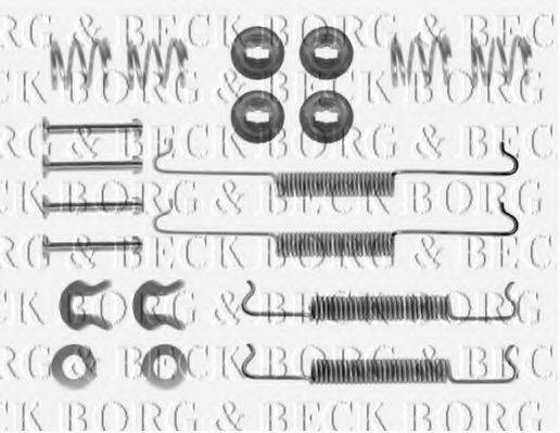 BORG & BECK BBK6120 Комплектуючі, колодки дискового гальма
