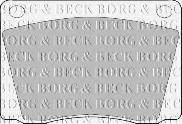 BORG & BECK BBP1011 Комплект гальмівних колодок, дискове гальмо