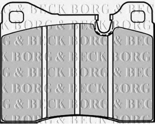 BORG & BECK BBP1013 Комплект гальмівних колодок, дискове гальмо