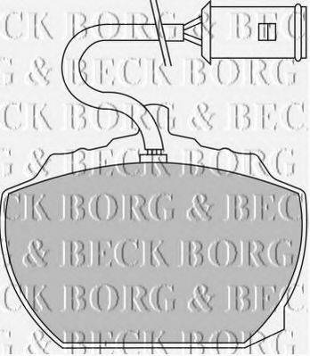 BORG & BECK BBP1022 Комплект гальмівних колодок, дискове гальмо