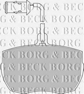 BORG & BECK BBP1026 Комплект гальмівних колодок, дискове гальмо