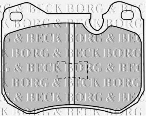 BORG & BECK BBP1030 Комплект гальмівних колодок, дискове гальмо