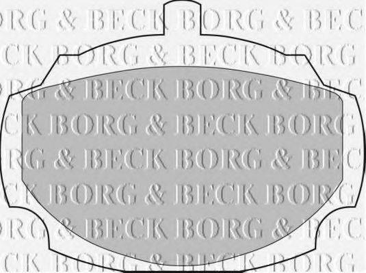 BORG & BECK BBP1038 Комплект гальмівних колодок, дискове гальмо