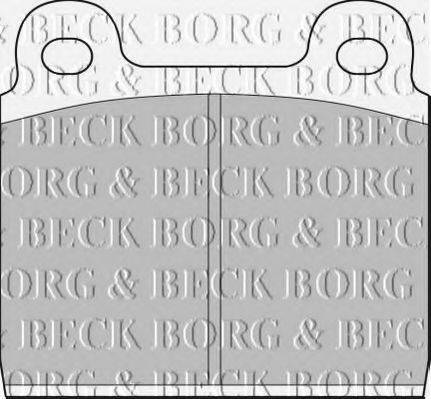 BORG & BECK BBP1040 Комплект гальмівних колодок, дискове гальмо