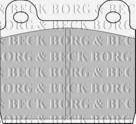 BORG & BECK BBP1041 Комплект гальмівних колодок, дискове гальмо