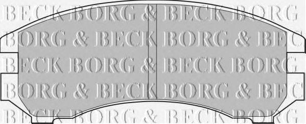 BORG & BECK BBP1051 Комплект гальмівних колодок, дискове гальмо
