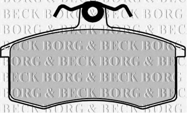 BORG & BECK BBP1053 Комплект гальмівних колодок, дискове гальмо
