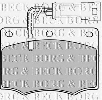 BORG & BECK BBP1058 Комплект гальмівних колодок, дискове гальмо
