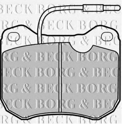 BORG & BECK BBP1064 Комплект гальмівних колодок, дискове гальмо