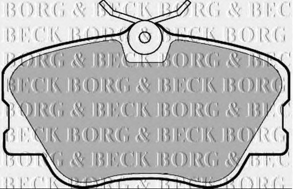 BORG & BECK BBP1068 Комплект гальмівних колодок, дискове гальмо