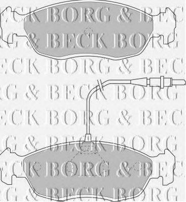 BORG & BECK BBP1069 Комплект гальмівних колодок, дискове гальмо