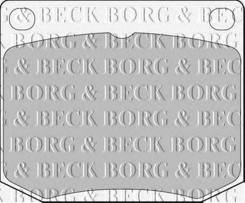 BORG & BECK BBP1072 Комплект гальмівних колодок, дискове гальмо