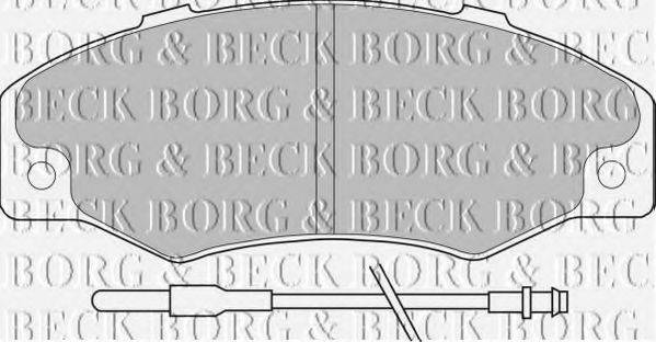 BORG & BECK BBP1078 Комплект гальмівних колодок, дискове гальмо