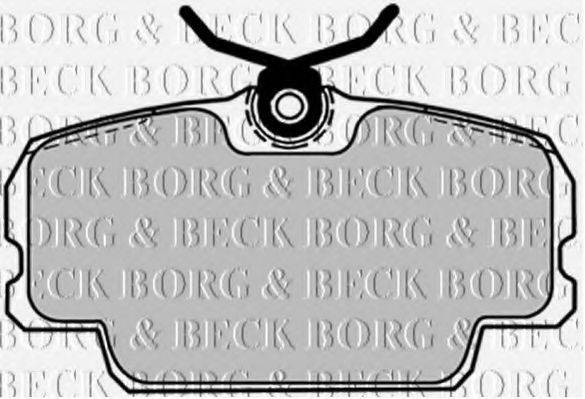 BORG & BECK BBP1084 Комплект гальмівних колодок, дискове гальмо