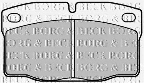 BORG & BECK BBP1092 Комплект гальмівних колодок, дискове гальмо