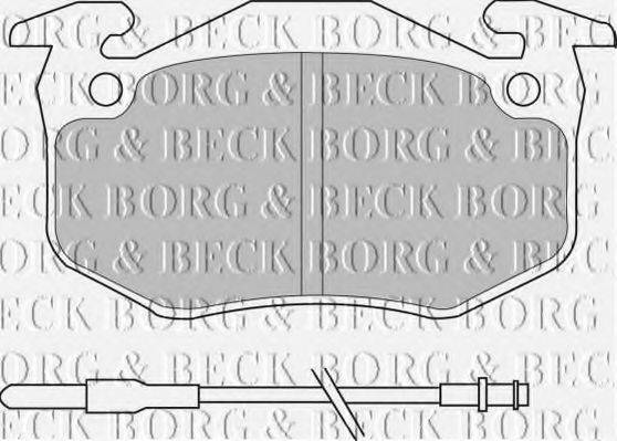 BORG & BECK BBP1097 Комплект гальмівних колодок, дискове гальмо