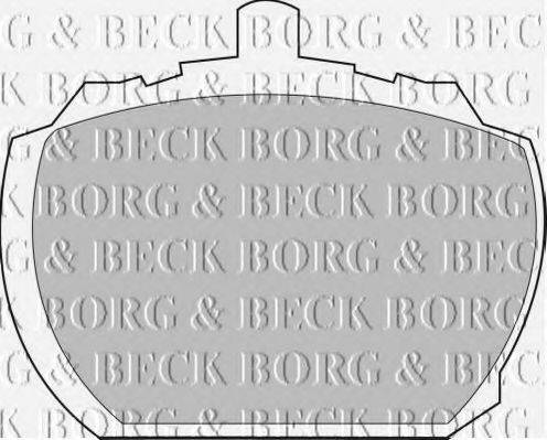 BORG & BECK BBP1098 Комплект гальмівних колодок, дискове гальмо