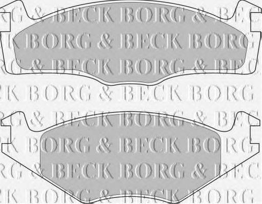 BORG & BECK BBP1101 Комплект гальмівних колодок, дискове гальмо