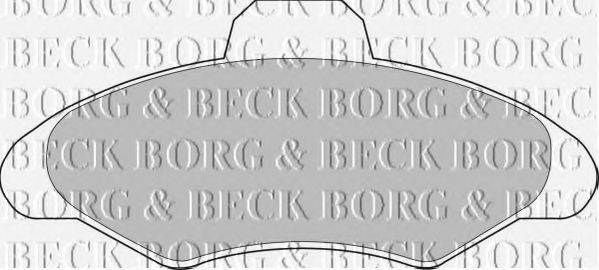 BORG & BECK BBP1116 Комплект гальмівних колодок, дискове гальмо