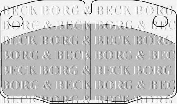 BORG & BECK BBP1117 Комплект гальмівних колодок, дискове гальмо