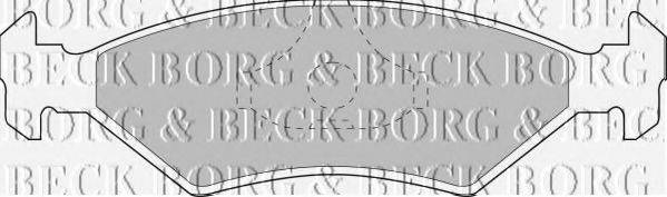 BORG & BECK BBP1118 Комплект гальмівних колодок, дискове гальмо